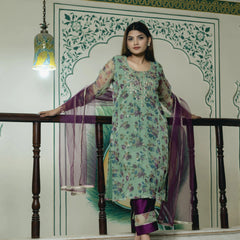 women festive wear kurta set with pocket pants

