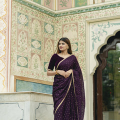 elegant evening wear saree india
