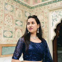 Designer net lehenga with dupatta
