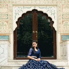Reception wear embroidered lehenga
