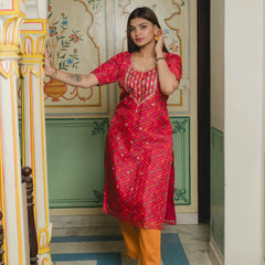 Leheriya Organza Suit Set for women
