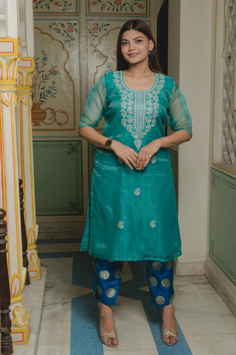 Brocade Pant Suit Set
