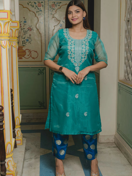 Brocade Pant Suit Set
