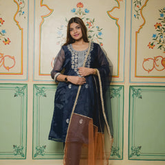 Pearl detailed ethnic pant set
