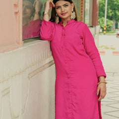 Elegant pink ethnic suit with double shade dupatta
