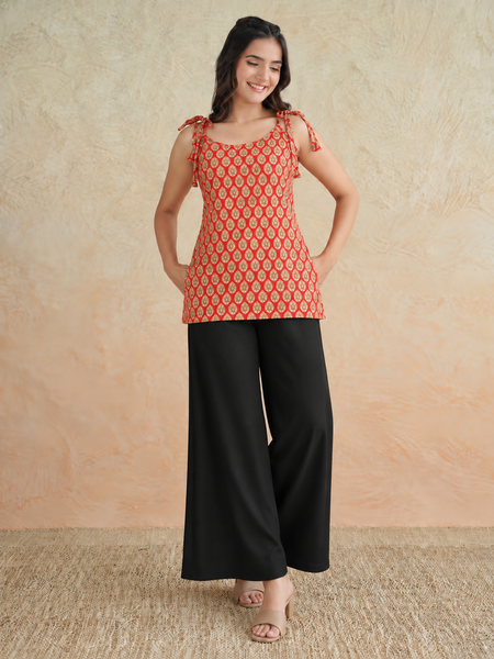 Scarlet Knot Sleeveless Top