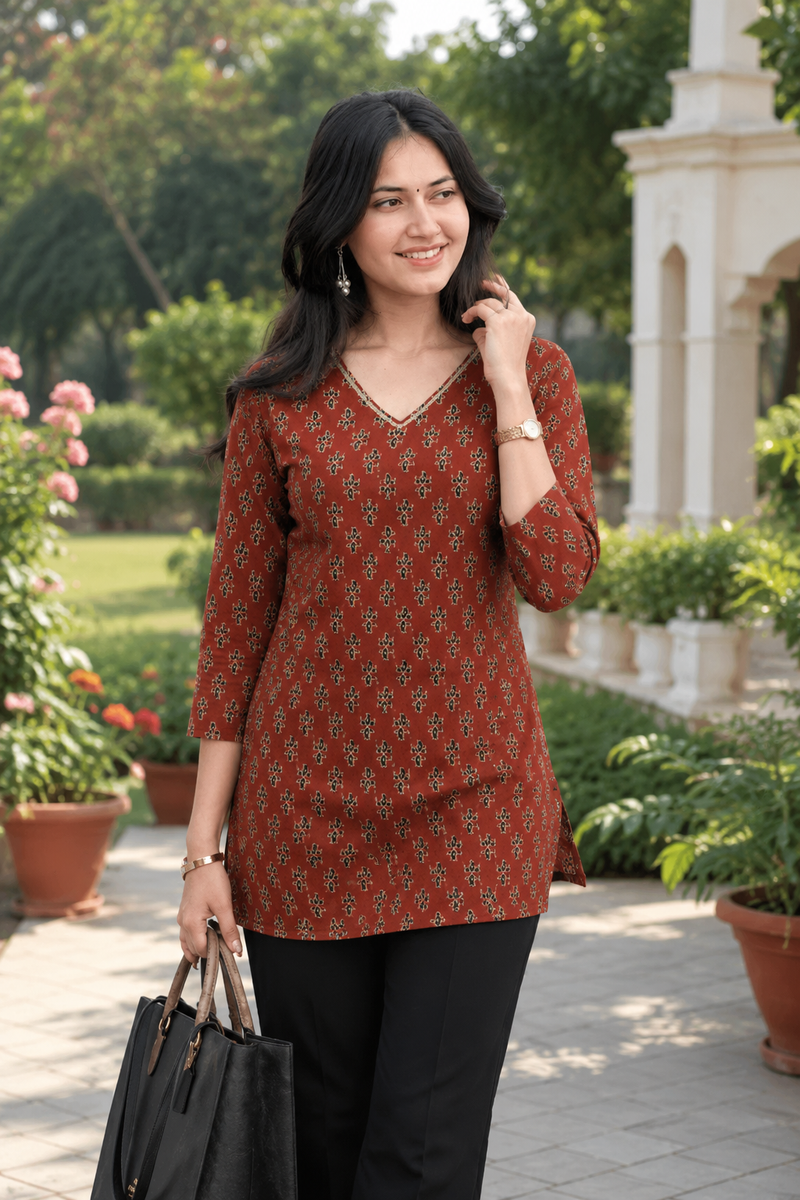 Classic  Printed Cotton Kurti