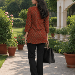 Classic  Printed Cotton Kurti