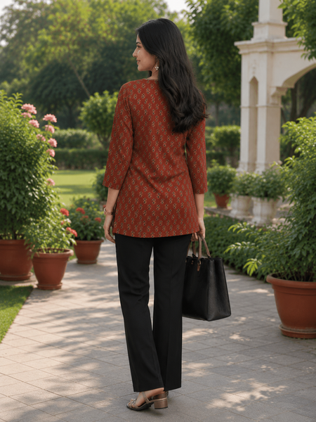 Classic  Printed Cotton Kurti