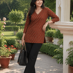 Classic  Printed Cotton Kurti