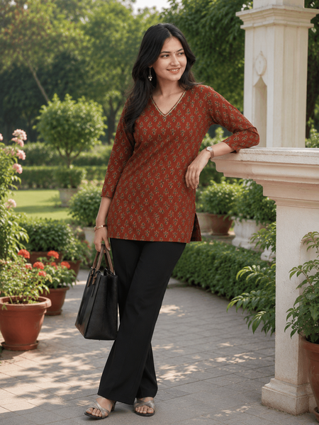 Classic  Printed Cotton Kurti