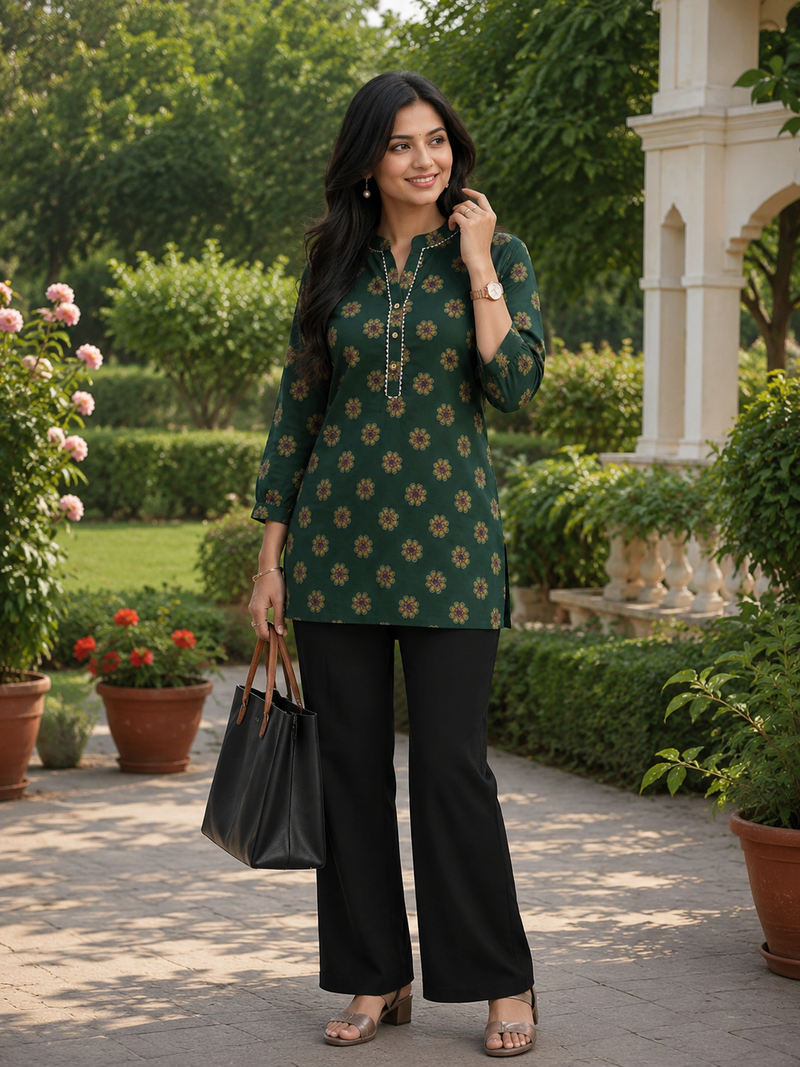 Classic  Printed Cotton Kurti