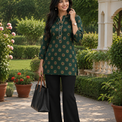 Classic  Printed Cotton Kurti
