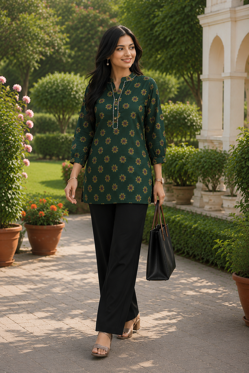 Classic  Printed Cotton Kurti