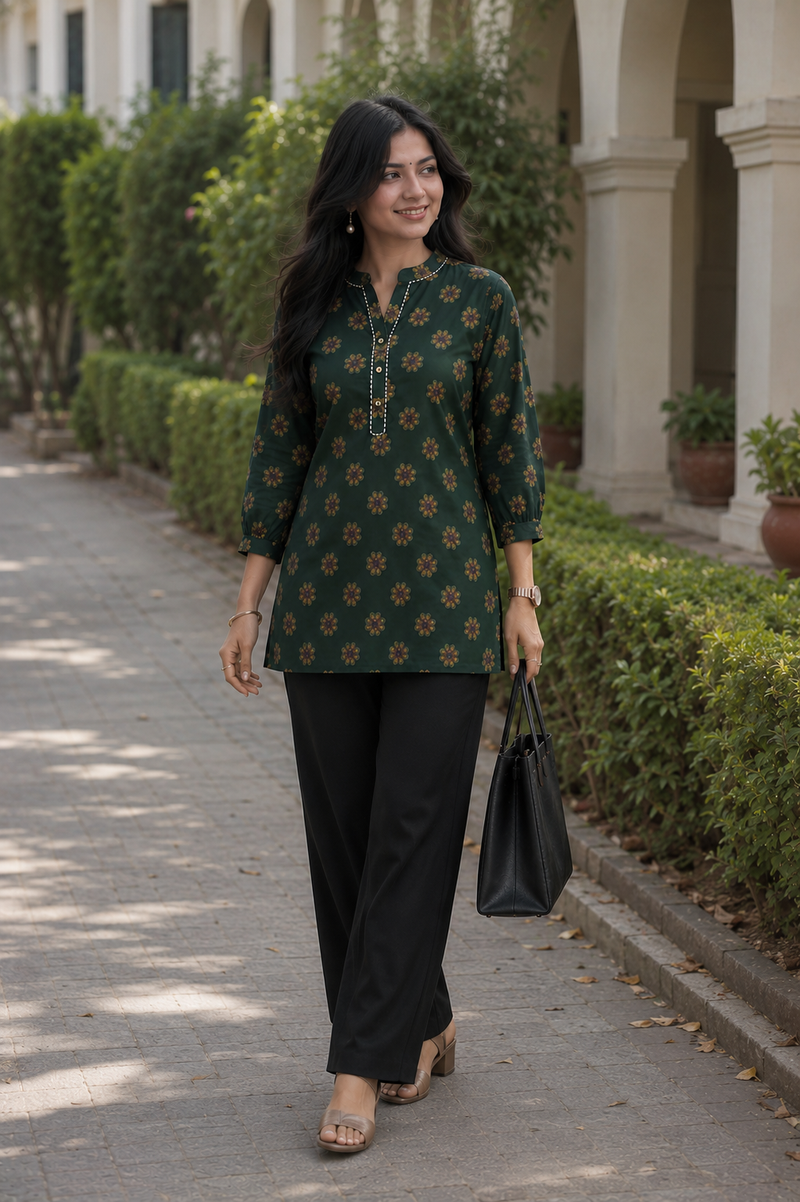 Classic  Printed Cotton Kurti