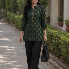 Classic  Printed Cotton Kurti