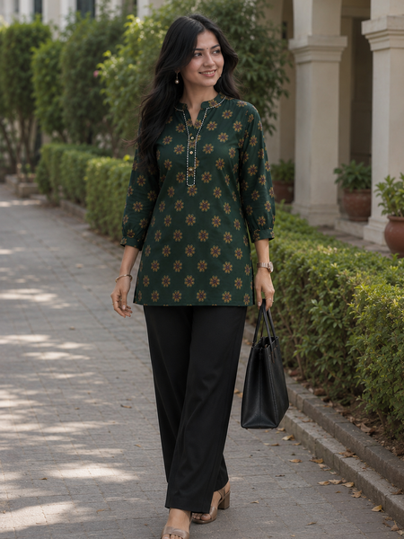 Classic  Printed Cotton Kurti