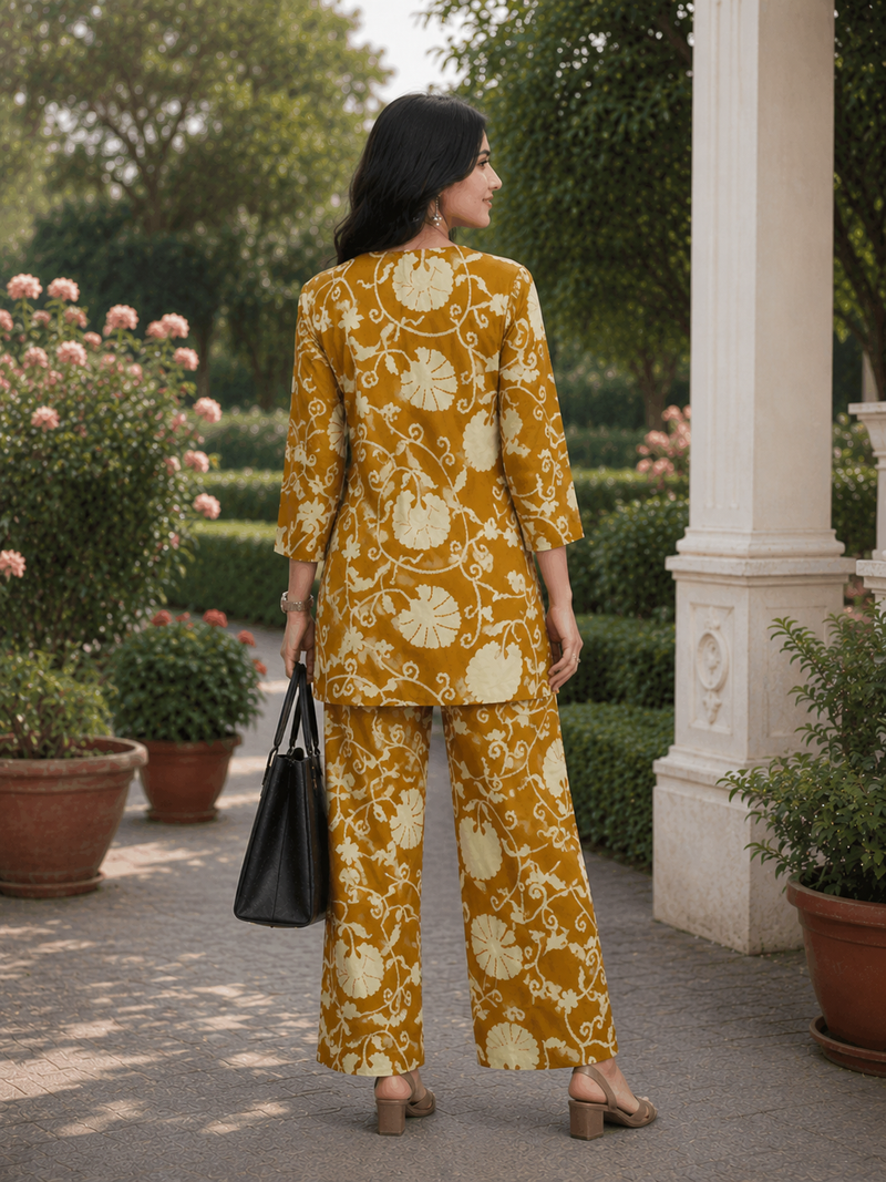 Timeless Mustard Cotton Co-ord Set