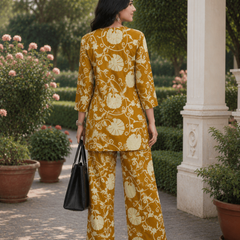 Timeless Mustard Cotton Co-ord Set