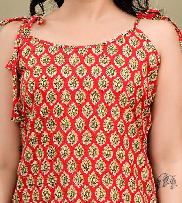 Scarlet Knot Sleeveless Top