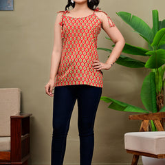 Scarlet Knot Sleeveless Top