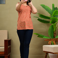Scarlet Knot Sleeveless Top