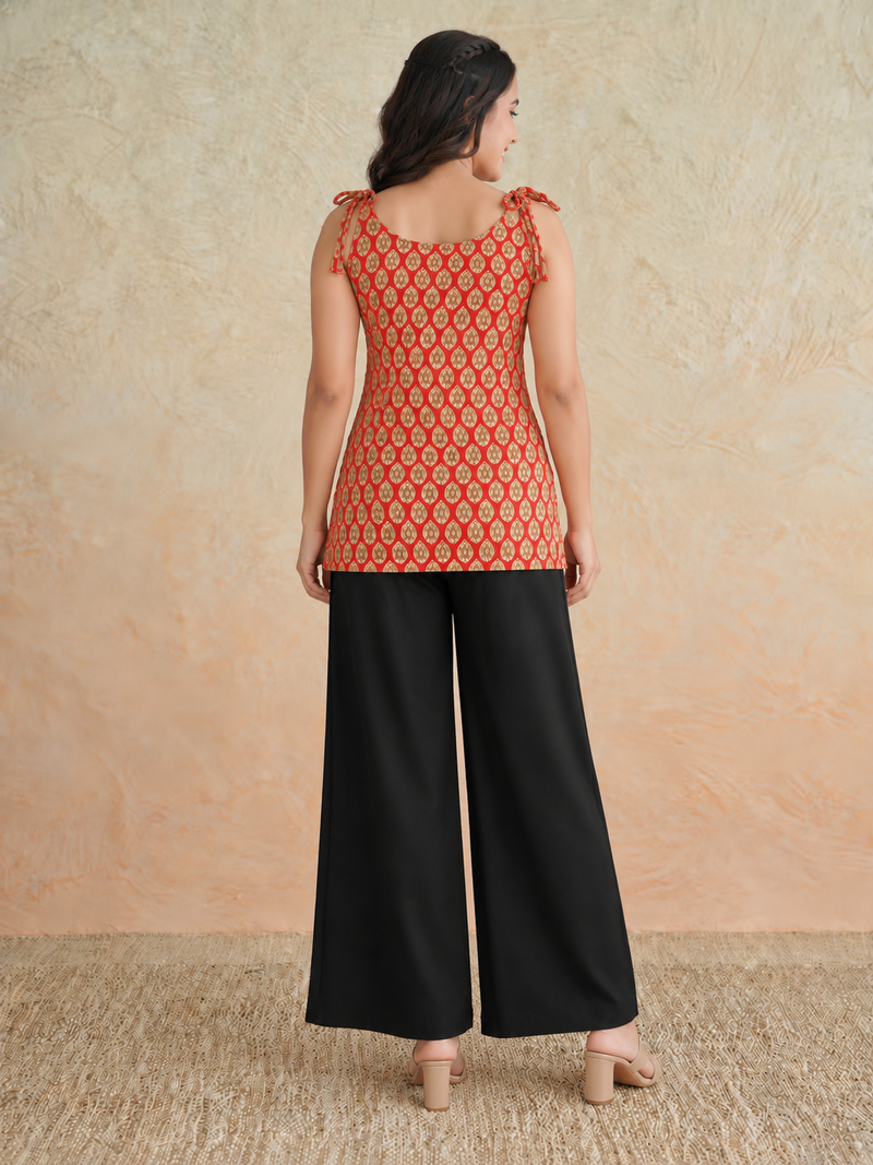 Scarlet Knot Sleeveless Top